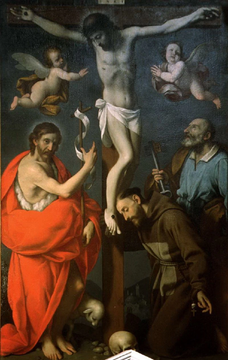 C. (1653 circa), Cristo crocifisso con tre Santi